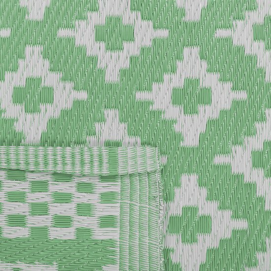 THANE - Outdoor kleed - Groen - 120 x 180 cm - Polypropyleen