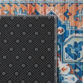 RITAPURAM - Laagpolig vloerkleed - Blauw - 80 x 240 cm - Polyester