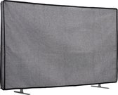 kwmobile stoffen beschermhoes voor TV - geschikt voor 49-50" TV - Afdekhoes van linnen - In donkergrijs