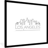 Skyline Los Angeles blanc 40x40 cm
