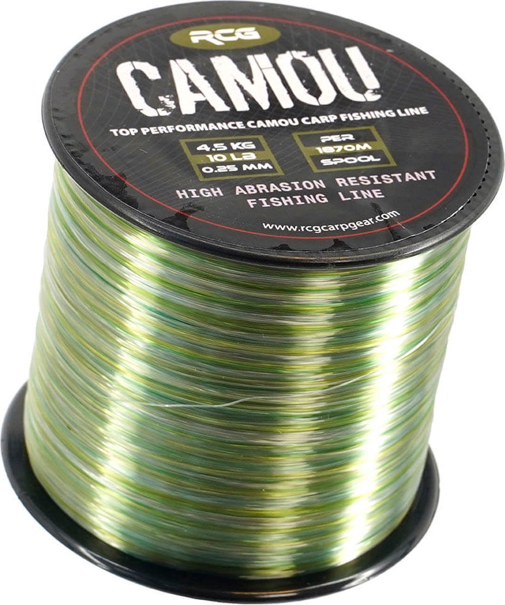 Vislijn Mono – Nylon Vislijn – Camouflage – 15 LBS – 0,30 mm – Slijtvast & Onopvallend Hoofdlijn - Visdraad