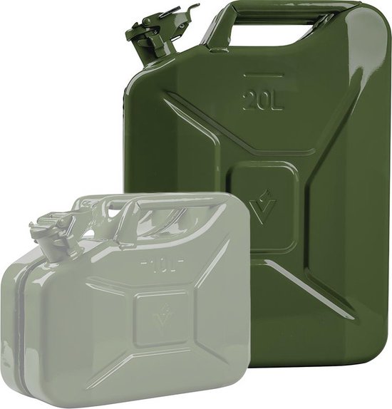 Benzine jerrycan - Metaal - 20 Liter - Groen van Benzi — afbeelding 4