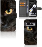 Telefoonhoesje Google Pixel 7 Pro Beschermhoesje Zwarte Kat