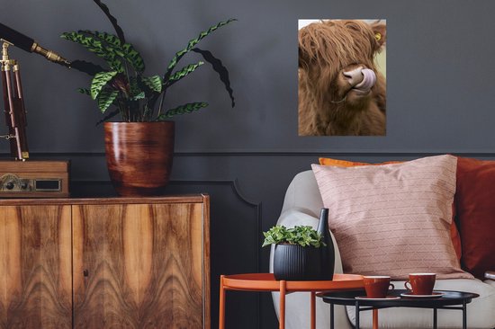 Affiche Highlander écossais - Marron - Animaux - 30x40 cm