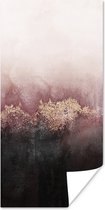 Poster Glitter - Goud - Abstract - 80x160 cm