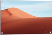 WallClassics - Tuinposter – Zand Heuvels in de Woestijn - 75x50 cm Foto op Tuinposter (wanddecoratie voor buiten en binnen)