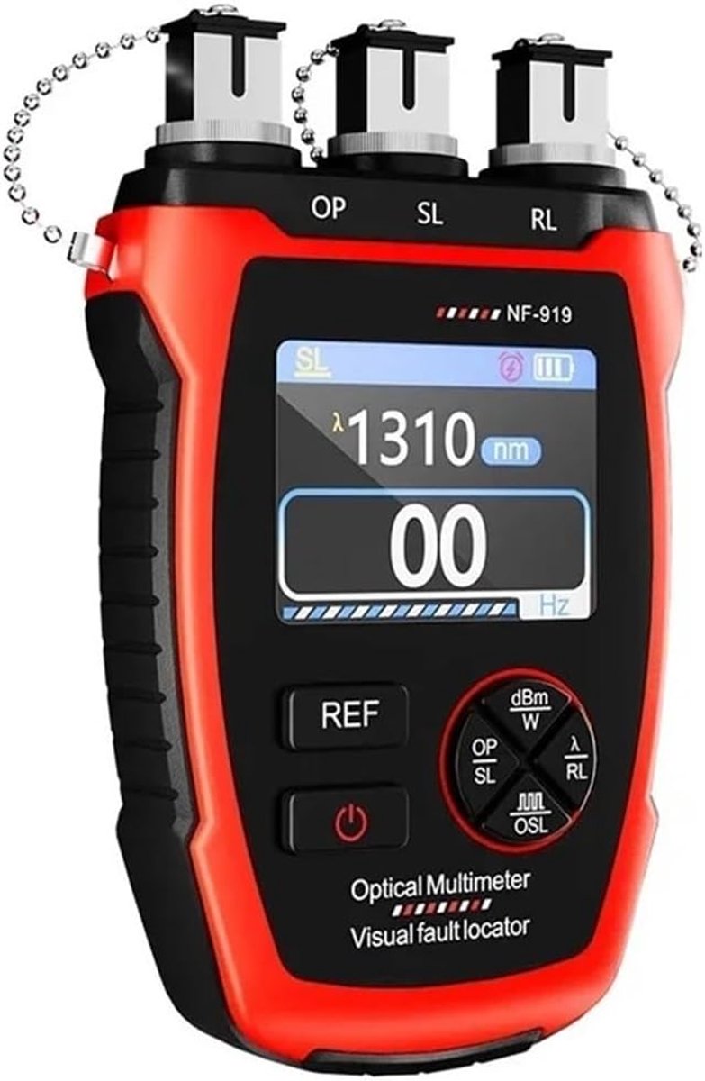 Glasvezel Tester - Glasvezelmeter OPM - Fouten Lokaliseren - 3-in-1 Functionaliteit - Niet Gespecificeerd - Rood