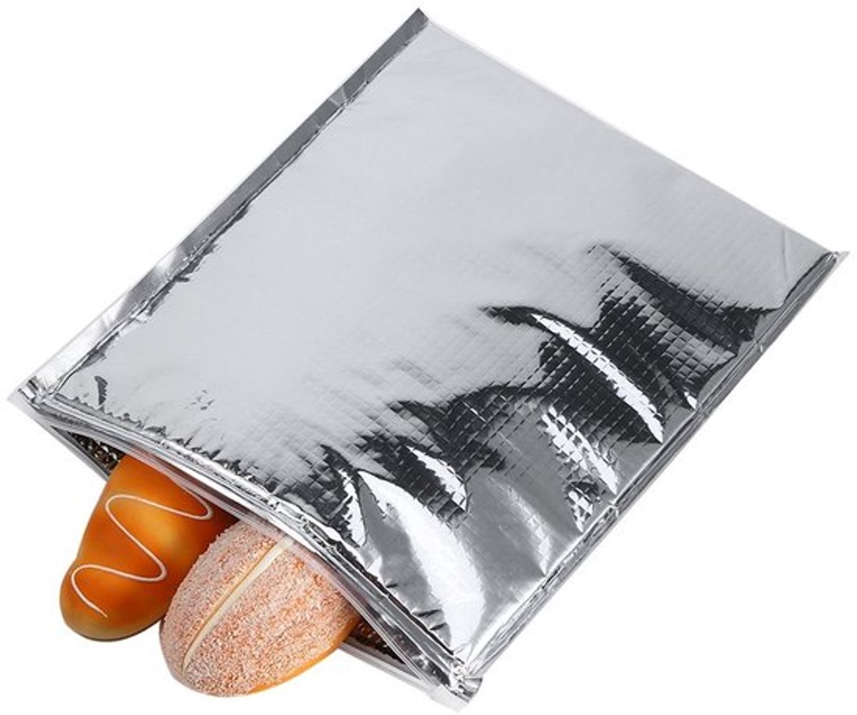 Dailygoods- Koeltas Geïsoleerd - 5 Stuks Set - Aluminiumfolie - Ritsontwerp