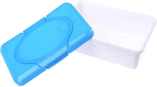 Babydoekjes Houder - Doekjesdispenser Tissue Opberger - Babyverzorging Thuis - Verzwaarde Antislip Basis - 19.5 x 12.5 x 7.5 cm — afbeelding 3