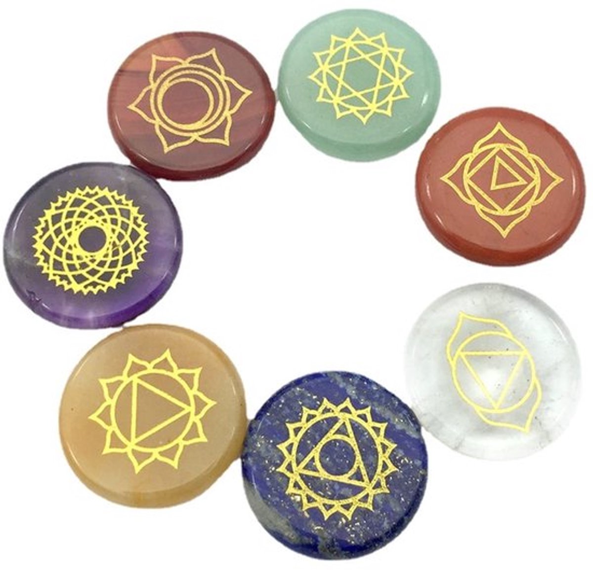 Store_9 - 7 Stks Healing Kristallen - Natuurlijke Genezing - Decoratieve Chakra