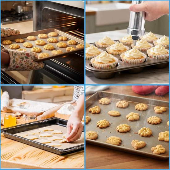 Elektrische Koekjespers - Koekjesmachine Automatisch - Zelf Koekjes Maken - Met 8 Spuitmonden - N.v.t. - Wit — afbeelding 2