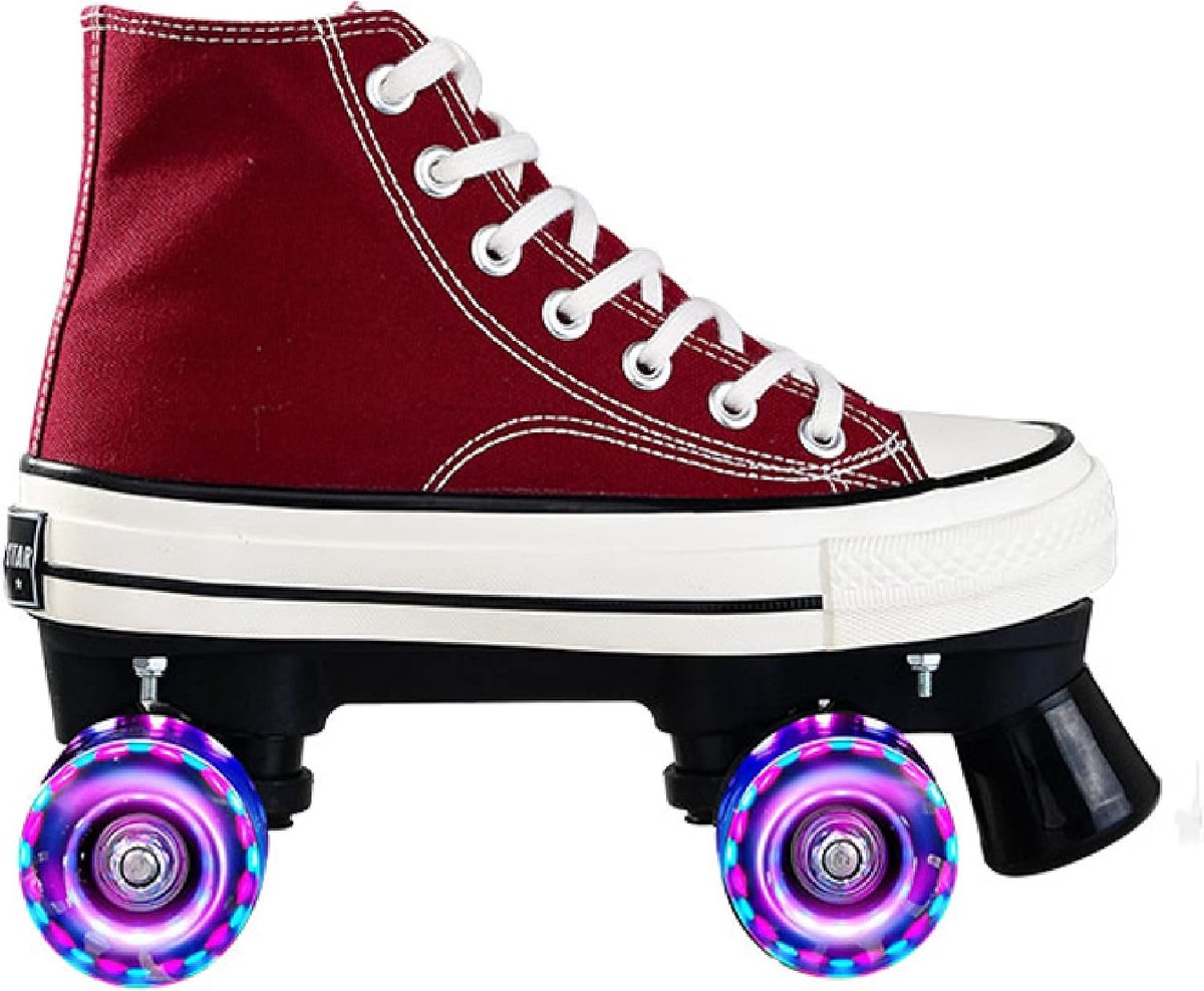 Rolschaatsen voor dames Quad skates Stabiel schaatsplezier Dubbele rij wielen