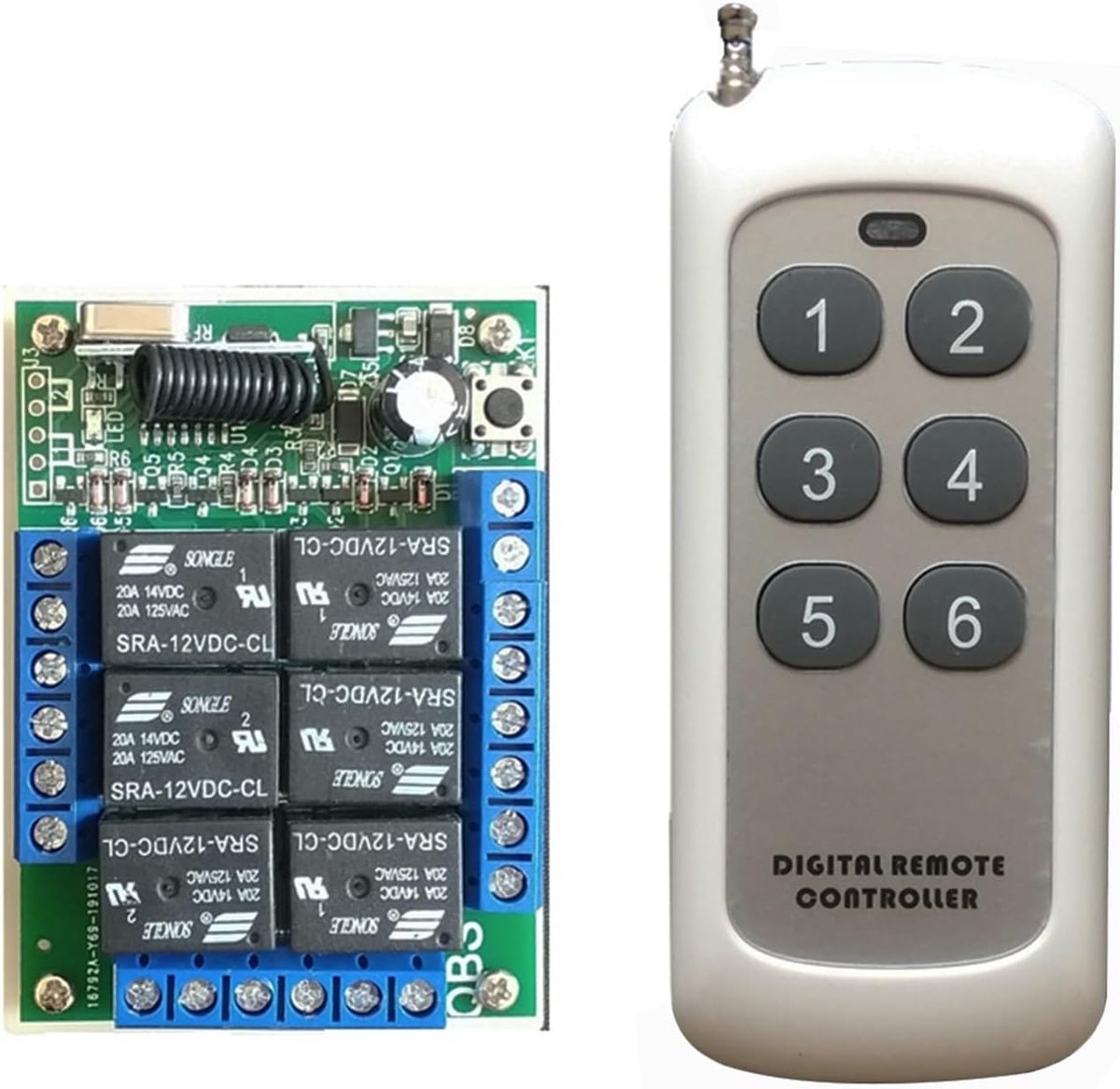 Motor Controller Set - Afstandsbediening Set - Automatische Beweging - Drie Motoren Bediening - 20A Maximale Belasting - Zwart