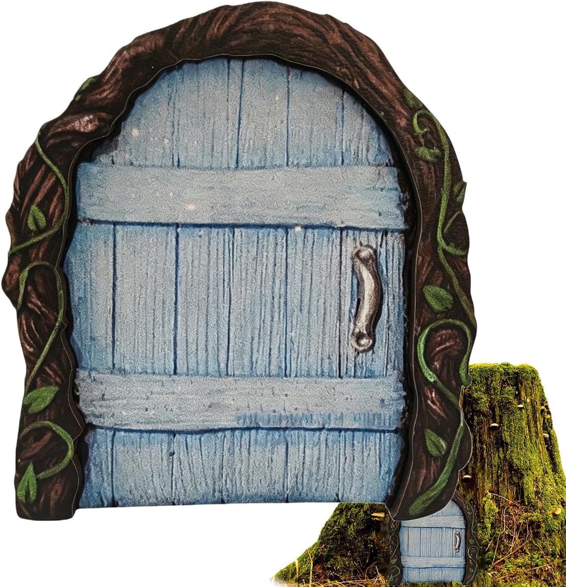 Fairy Deuren - Miniatuur Huisje - Tuin Decoratie - Sprookjesachtig Ontwerp - 11 cm Breed - Niet gespecificeerd
