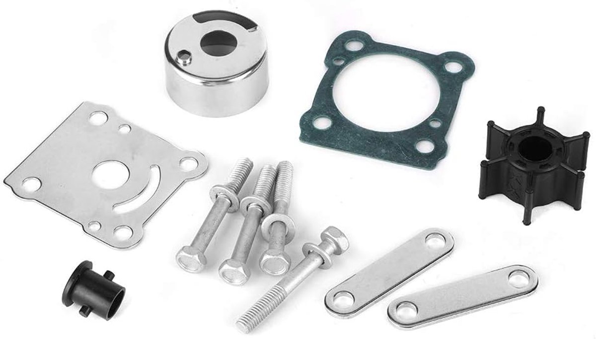Waterpomp Reparatiekit - Waaier Set - Buitenboordmotor Onderhoud - Complete Kit - 6/8 PK - Zwart