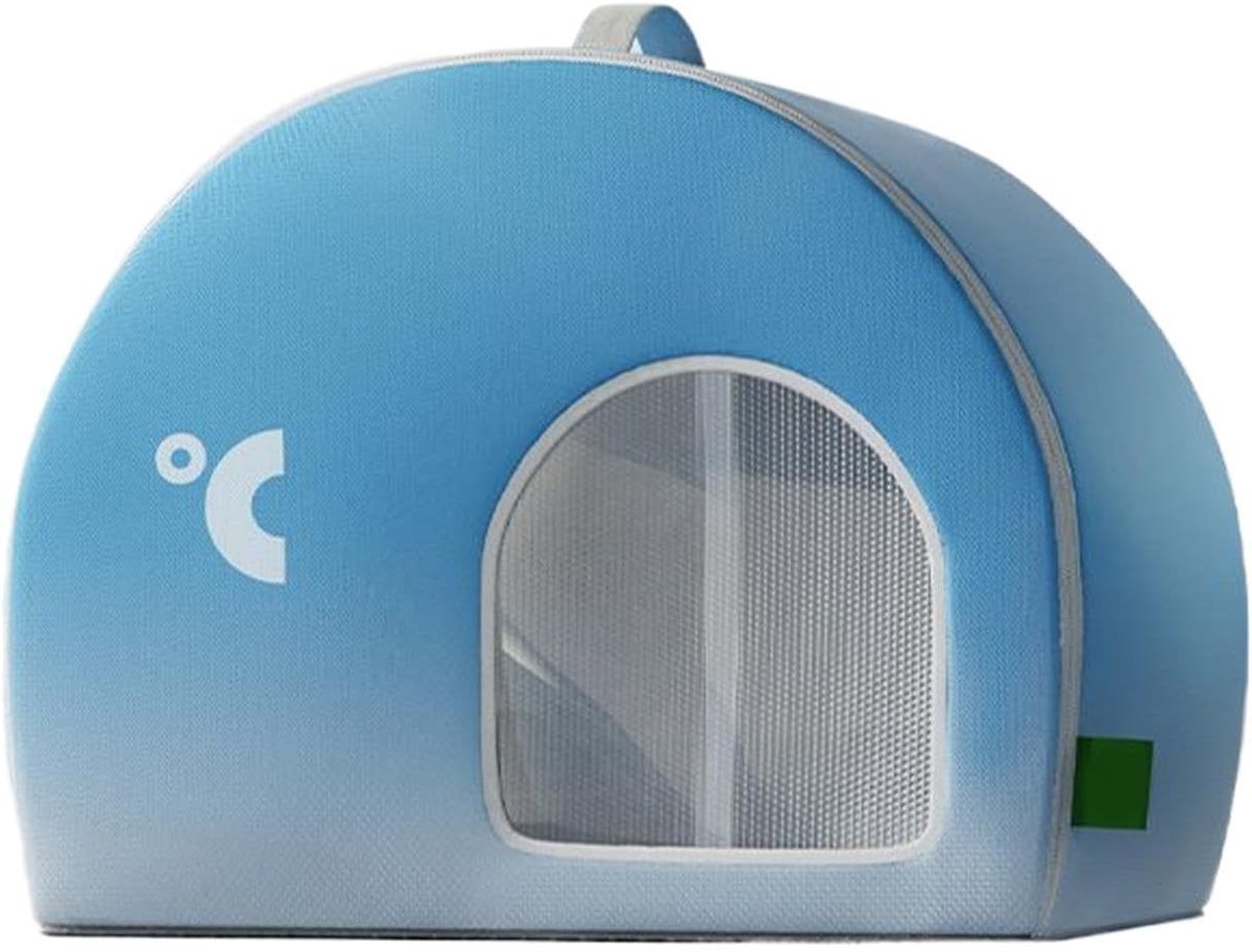 Koel Huisdier Huis - Hondenkatten Kennel - Bescherming Hitte - Intelligent Koelsysteem - 40 x 35 x 35 cm - Grijs
