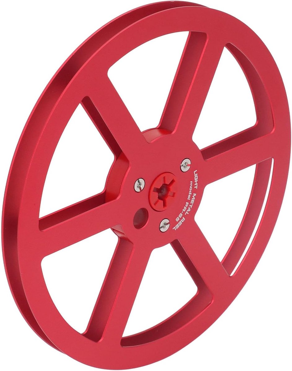 Lege Tape Spoel - Spoel Aluminium - Opnemen Geluid - Aluminium Legering - 7 Inch Diameter - Rood