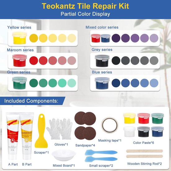 Reparatieset Badkuip - Wit Grout - Beschadigingen Herstellen - Sneldrogend & Krachtig - 100g - Wit — afbeelding 2