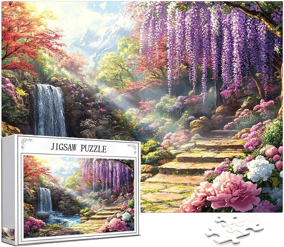 Puzzel 2000 stukjes - Landschap puzzel - Creatief entertainment - Uniek gesneden stukjes - 100 x 70 cm - Multicolor