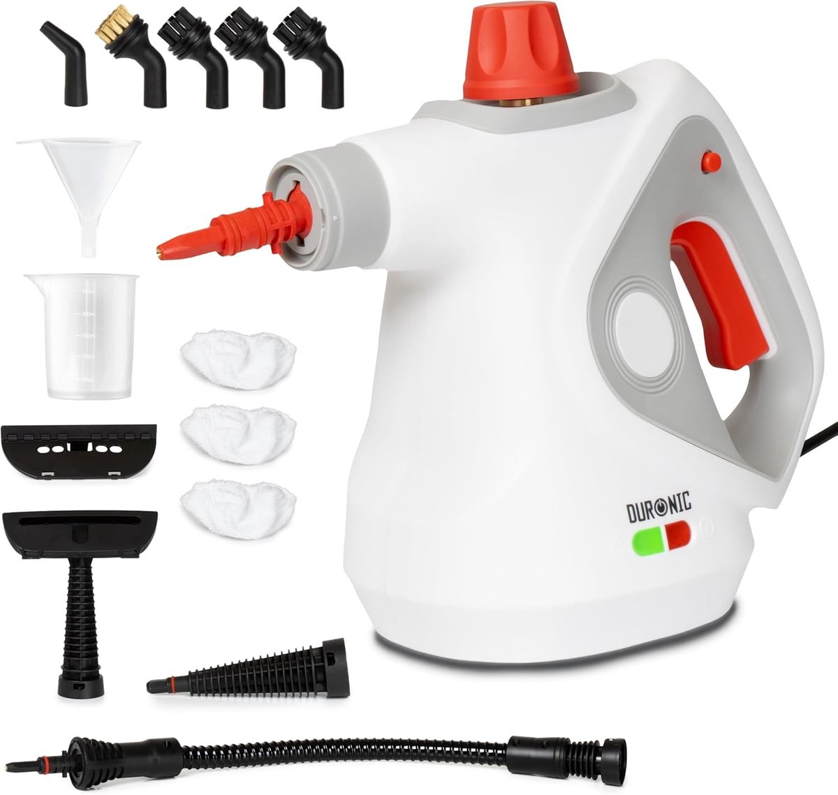 Handheld Stoomreiniger - Multifunctioneel - 1050W Vermogen - 350ml Tank - Voor Diverse Oppervlakken