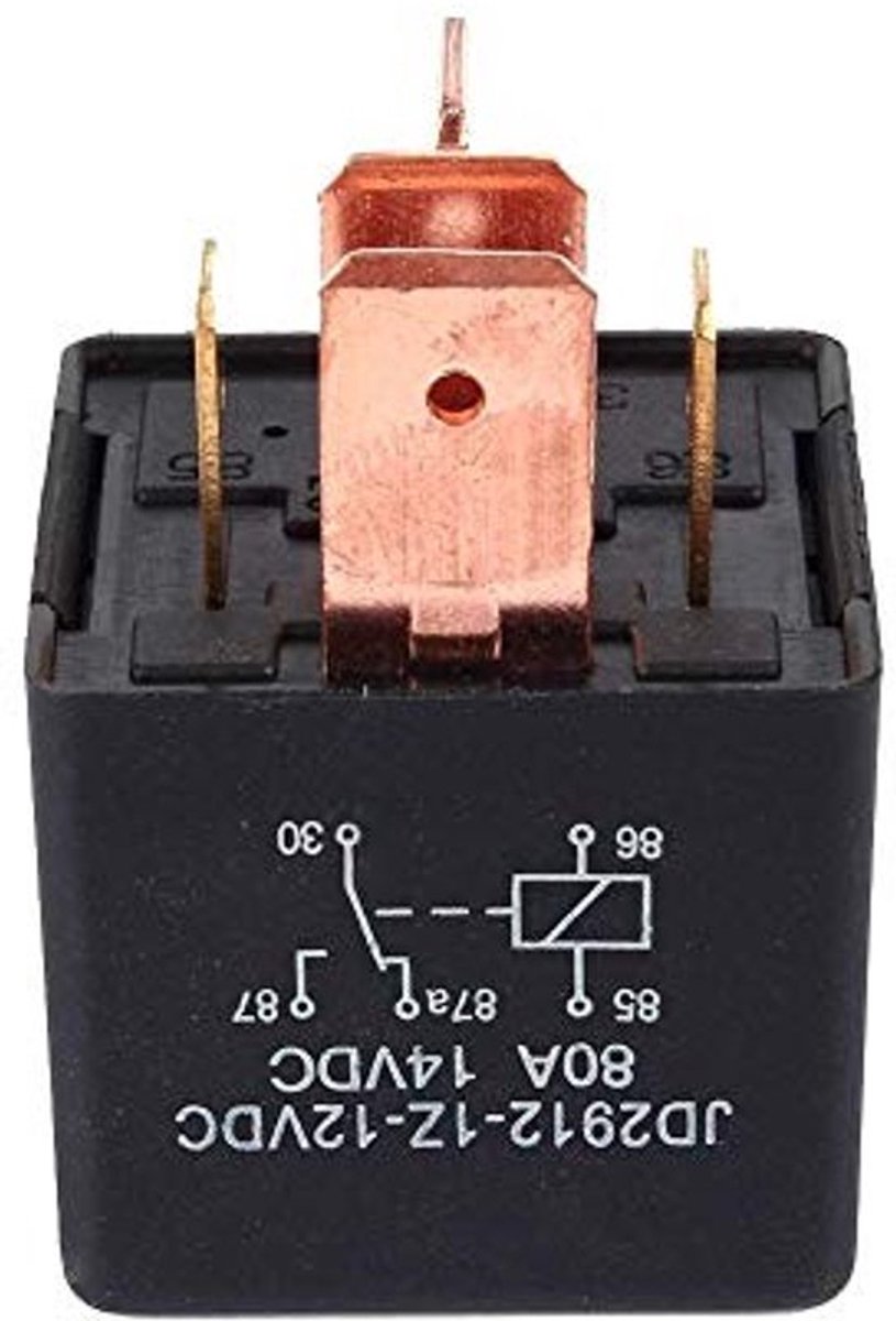 Duurzame 80A 12V-relay, 5-pinaansluiting
