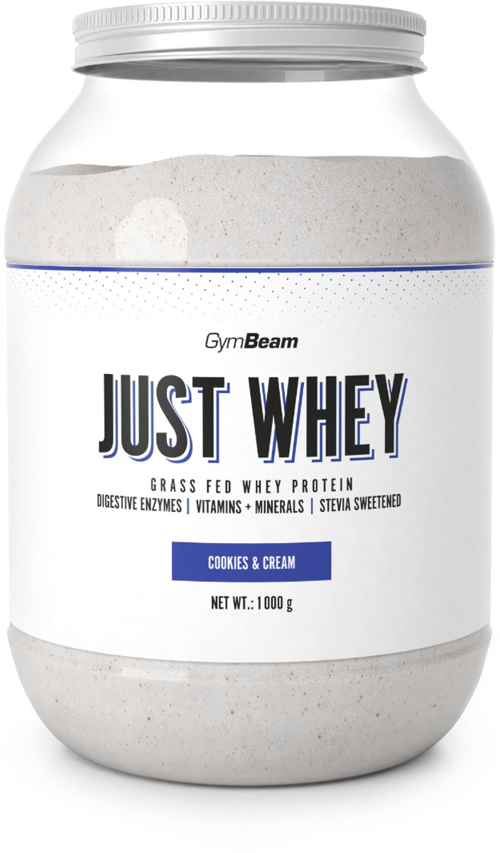 GymBeam Just Whey Proteïne - Koekjes & Room - Whey Proteïne Blend - Eiwitpoeder - 1000 gram (33 servings)