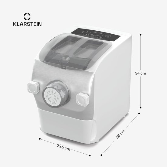 Pastamaker Elektrisch - Verse Pasta Machine - Zelf Pasta Maken - Volledig Automatisch - 500 Gram Capaciteit - Wit van Pastamaker — afbeelding 2