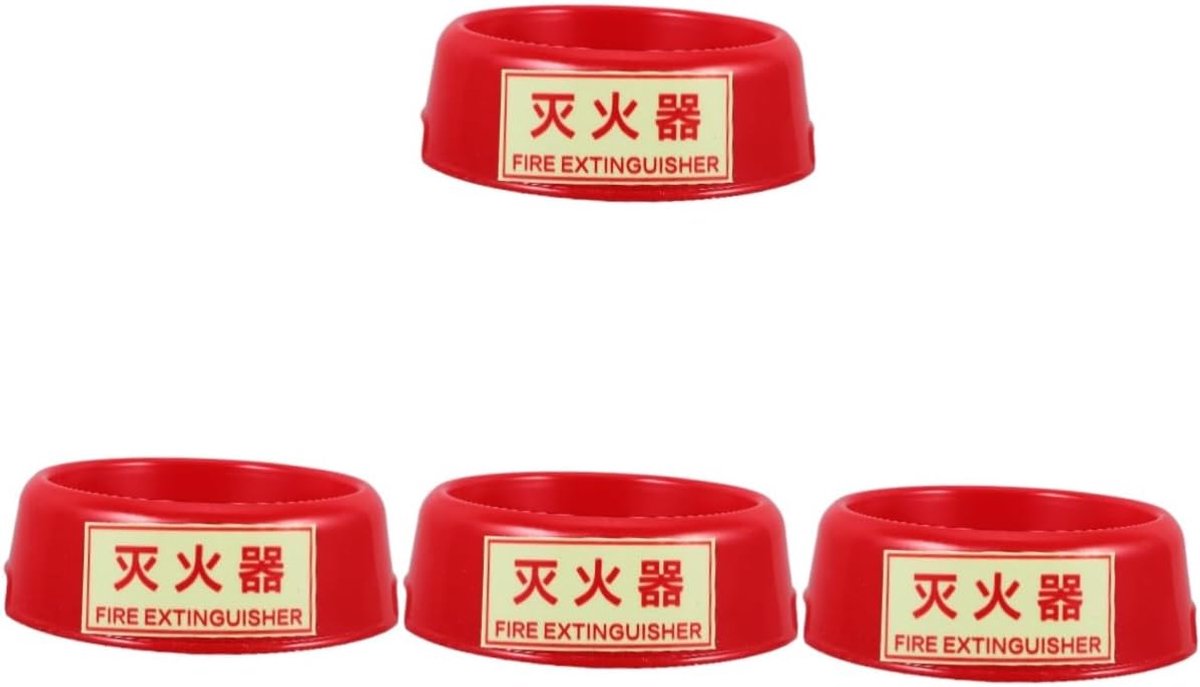 Brandblusserhouder - Blusserstandaard Blusapparaathouder - Veiligheid Thuis - Stabiele Basis - 13.70X12.50X4.70CM - Rood