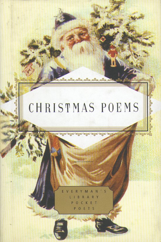 Kerstman met kerstboom en zak. Titel: Christmas Poems.