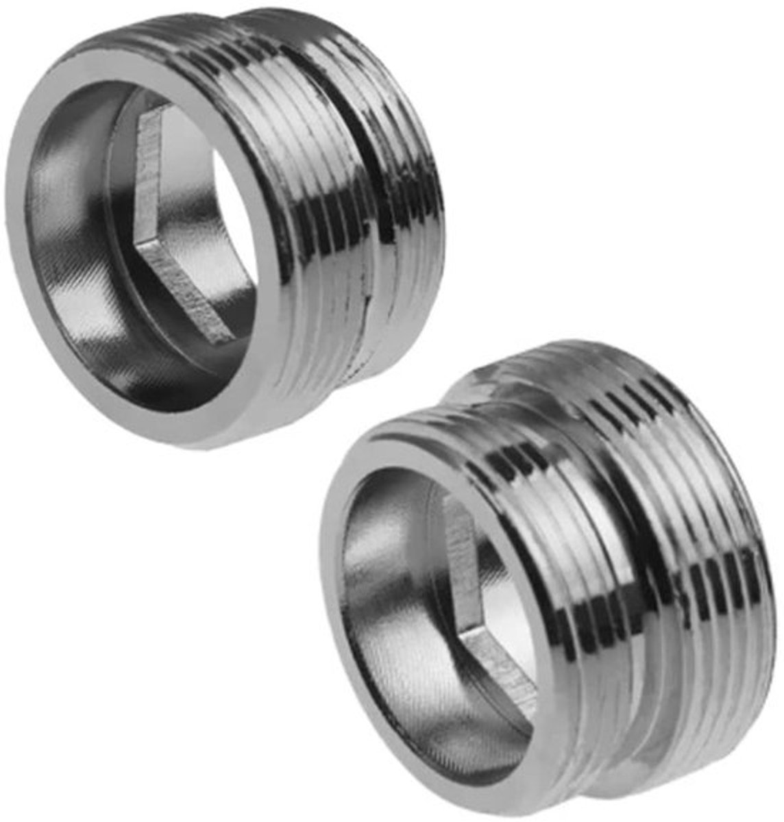 Dailygoods - Metalen Kraan Adapter - Waterbesparend - 22Mm Buitendraad 16Mm