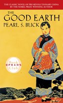 Boekomslag 'The Good Earth' van Pearl S. Buck met een illustratie van een vrouw in traditionele kleding.