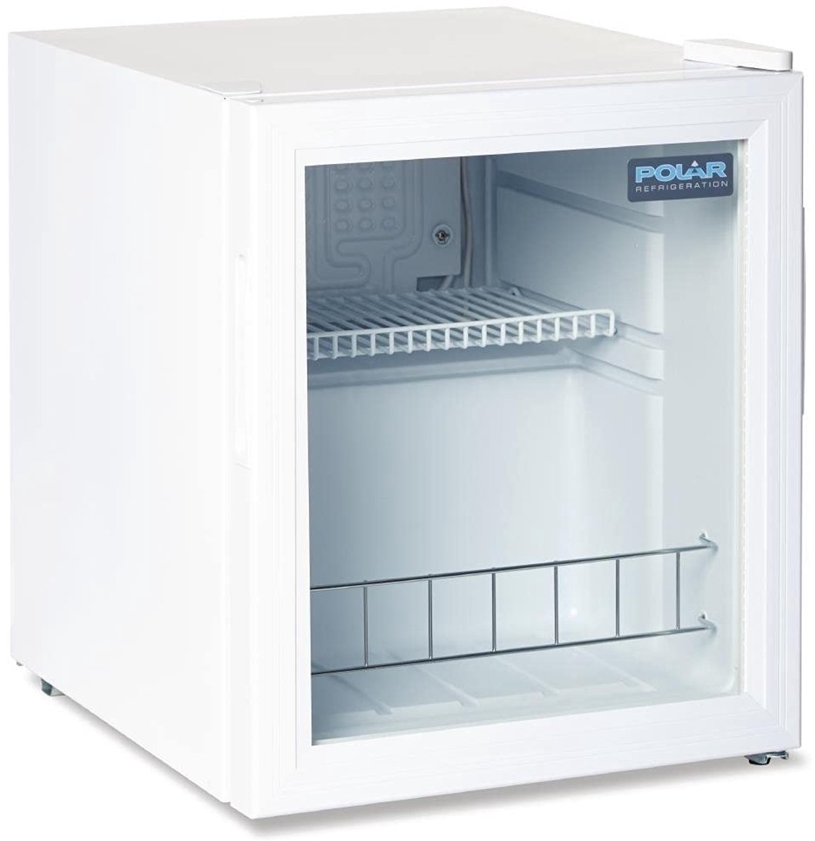 Glazen Deurdisplay Koelkast - Compacte Koelkast - Dranken Koelen - Dubbele Beglazing - 46 Liter - Wit