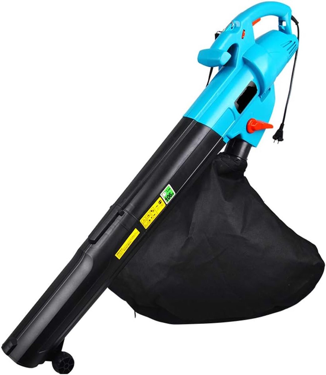 Elektrische Tuinblazer - Blad Zuig Machine - Bladeren Opruimen - 6-Speed Instelling - 45L Opvangzak - Zwart