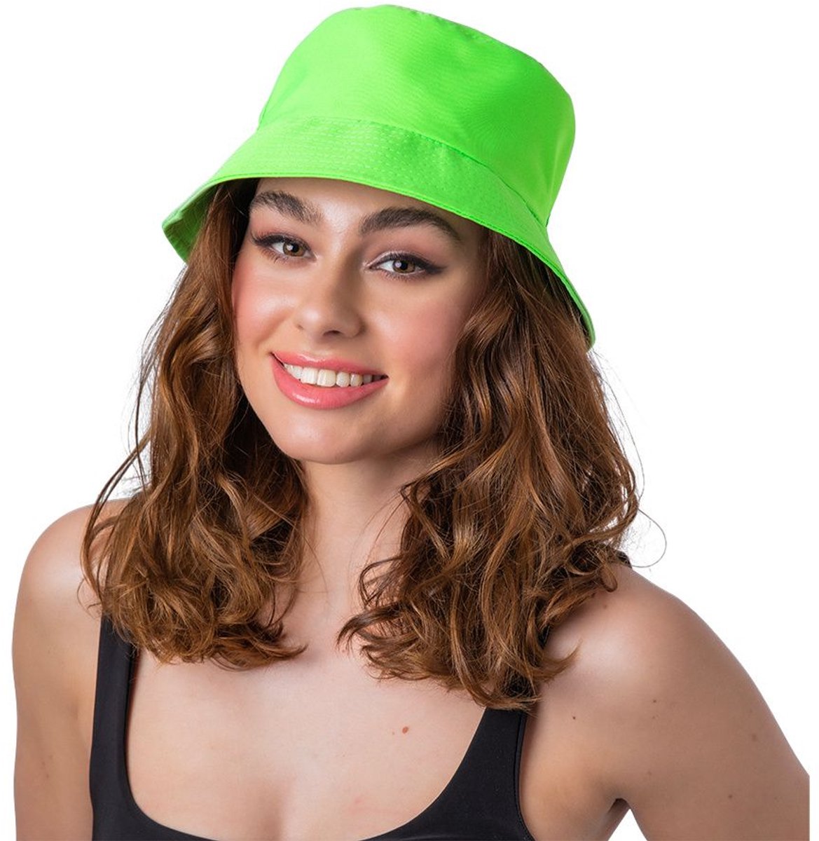 Neon groene vissershoed