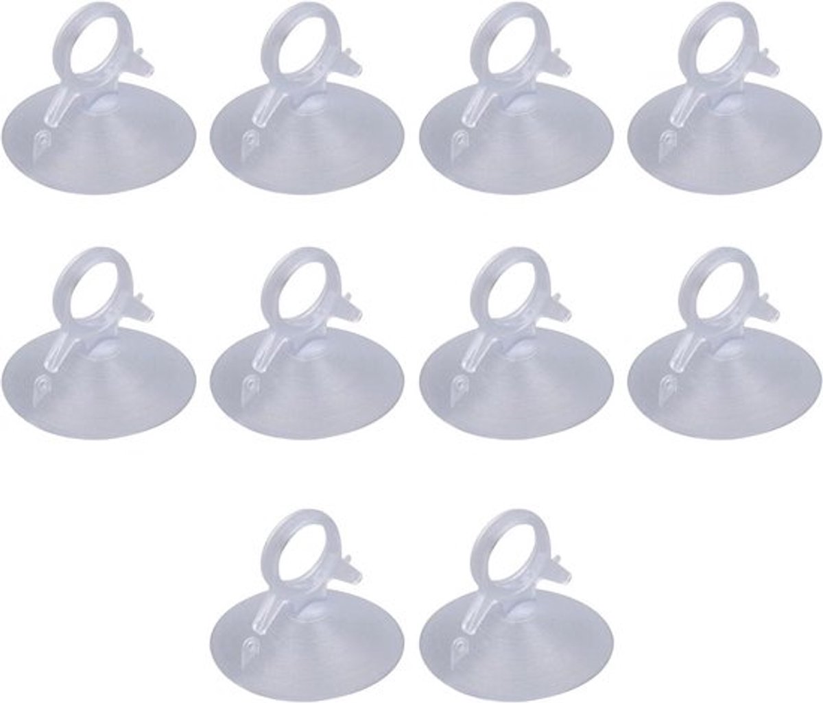 Transparante plastic zuignappen, 10 stukken anti-collision pads