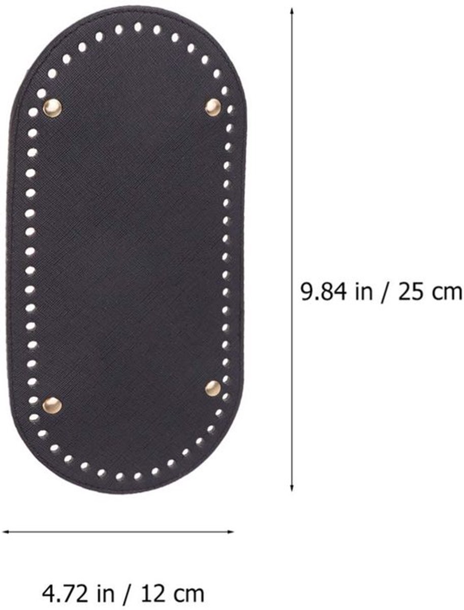 Shopcentral - Handgeweven Haakjes - Duurzame DIY Tas Accessoire - Zwart - Elegant