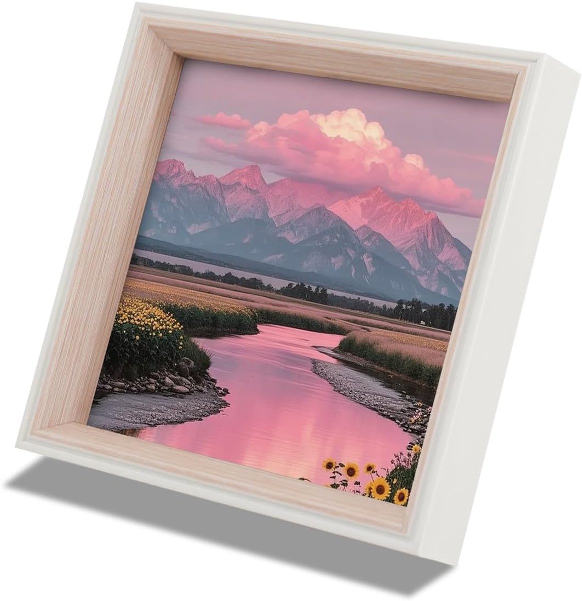 Fotolijst 15 x 15 cm - Beige kunststof - Stijlvol design - Perfect voor thuis of op kantoor - ShopVlot