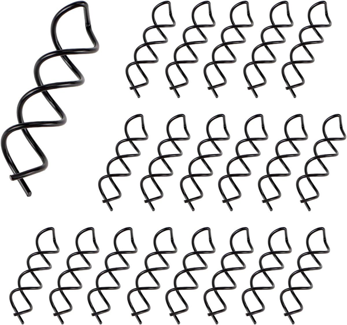 Spiraalvormige Haarspelden 50 Stuks - Stevig IJzer - Voor Diverse Kapsels - Ideaal voor Doe-het-zelf Styling - ShopVlot