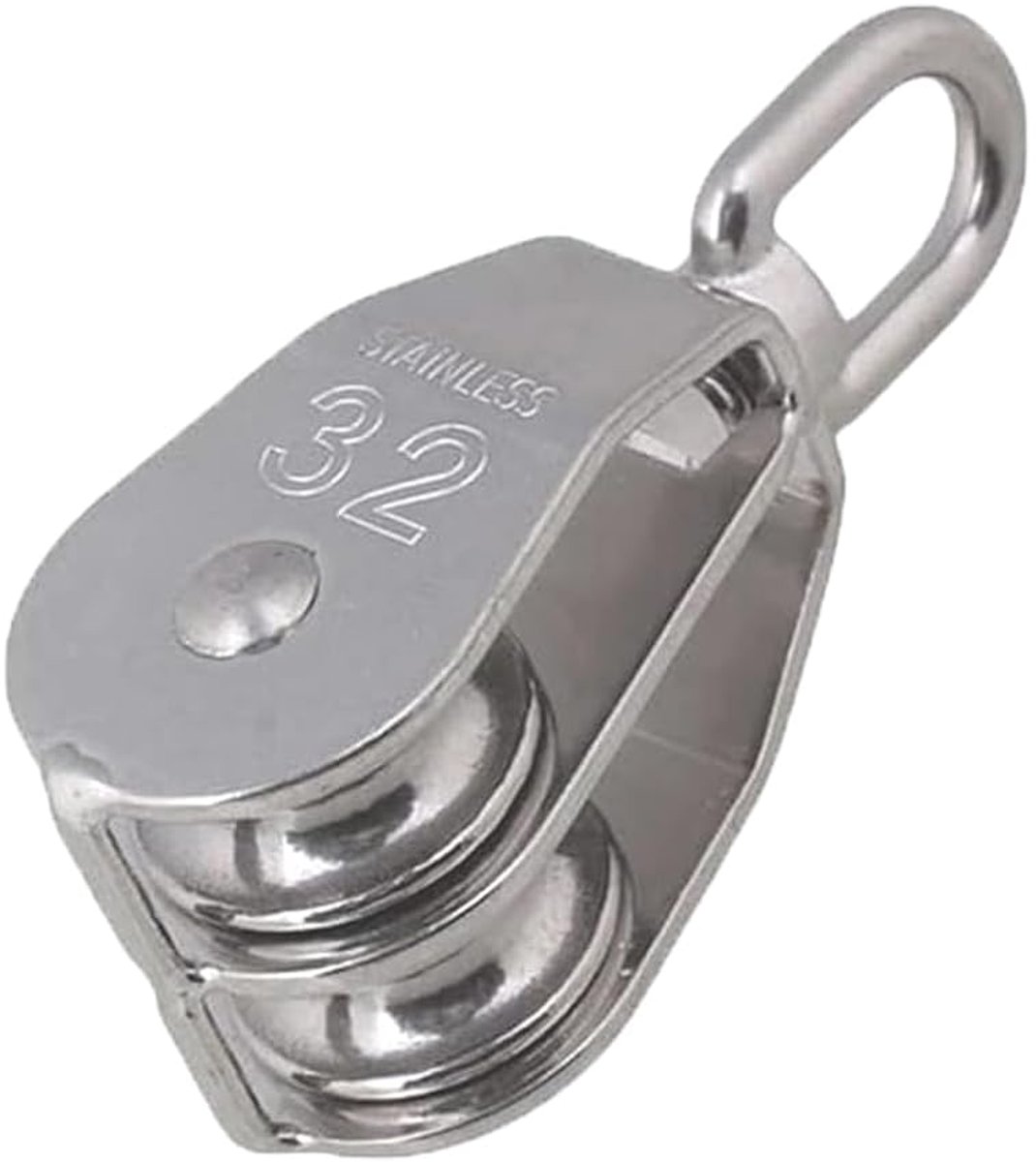 Pulley Block - 304 RVS - Roteren 36° - Ideaal voor kamperen en klussen - ShopVlot