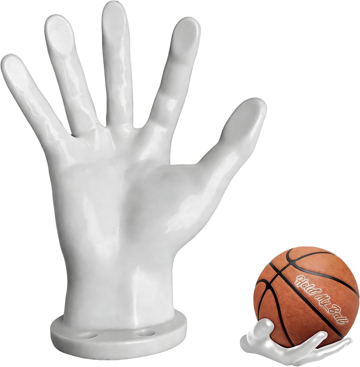 Basketbalhouder Wand - PVC - Palm ontwerp - Ideaal voor opslag van sportballen - ShopVlot