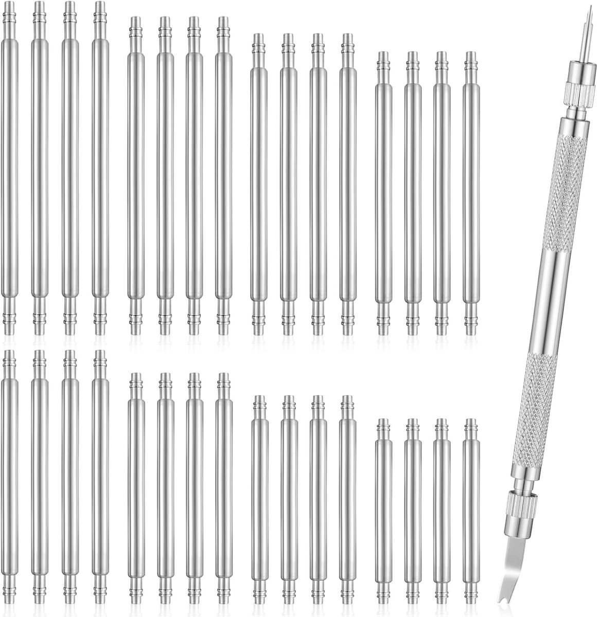 Veerpengereedschapsset 33 stuks - 12-26 mm roestvrij staal - voor horlogemakers - compleet gereedschap - ShopVlot