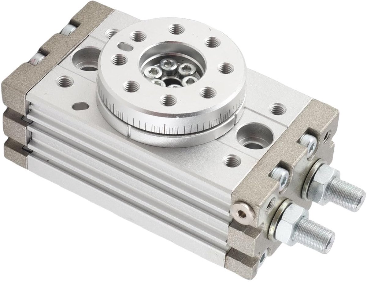 Rotary pneumatische cilinder 180 graden - 15mm - Aluminium - Precisie positionering - ShopVlot