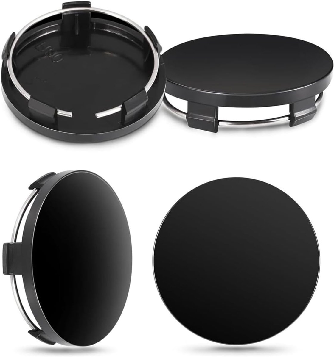 Naafdoppen set van 4 - OD 60 mm ID 56 mm - ABS kunststof - robuust en duurzaam - ShopVlot