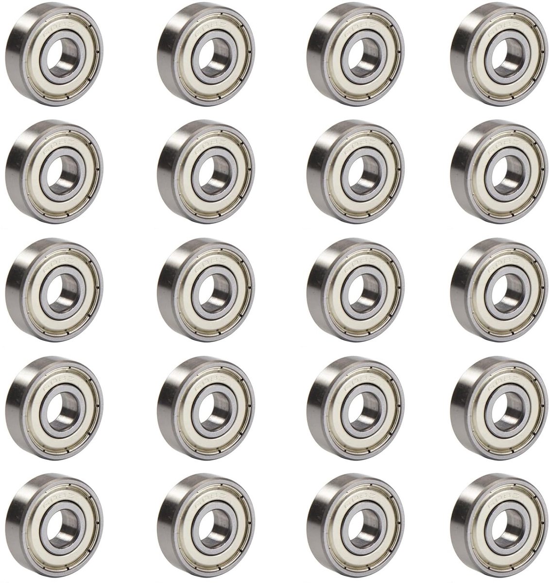 Diepe groefkogellagers 20 stuks - miniatuur - roestvrij en slijtvast - geschikt voor 3D-printers - ShopVlot