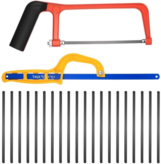 Solidchoice Junior ijzerzaag en handzaag set 20 stuks
