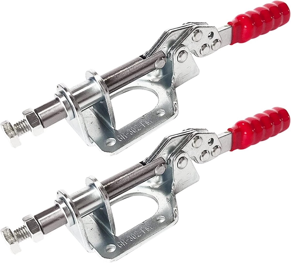 Rocker Clamp, Guador 2 Pcs Iron Galvanized Quick Fixed Toggle Clamp for Welding Woodworking Mold and Machine Operation - ShopVlot