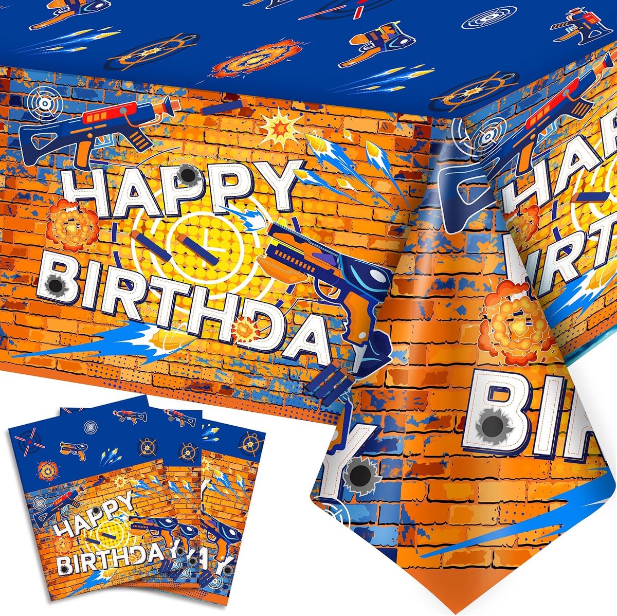 3pcs Darts Battle Birthday Decorations Tablecloths, Dart War, Party Decorations Tablecloth for Dart Battle Birthday - ShopVlot