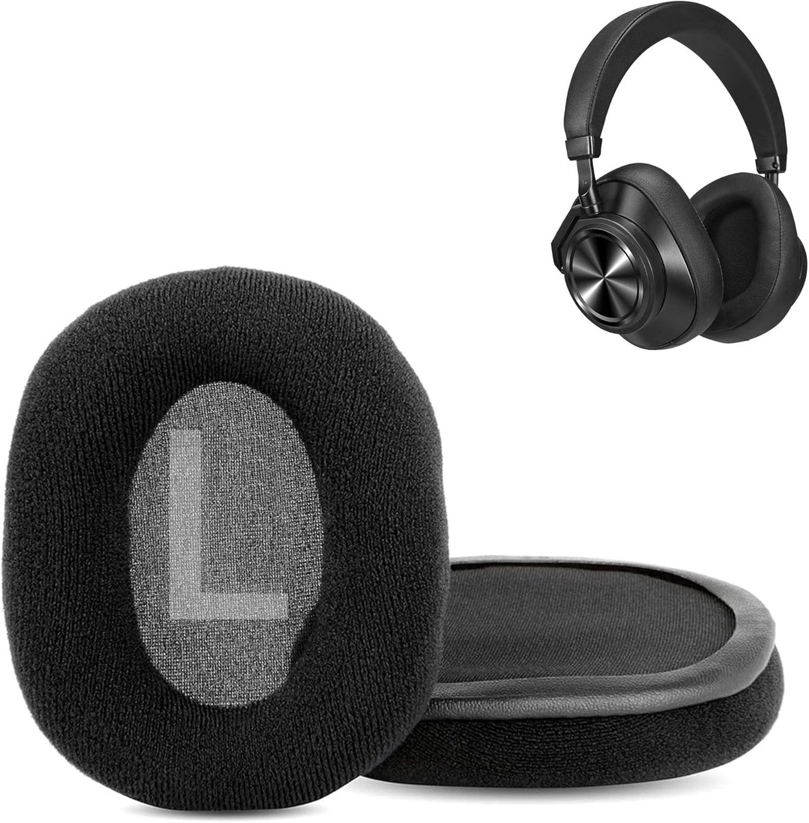 Ear Pads Compatible with Bluedio T6 T6S T6C T7 T7+ Headphones Ear Pads Replacement Cushion (Soft Fabric/High Quality - ShopVlot