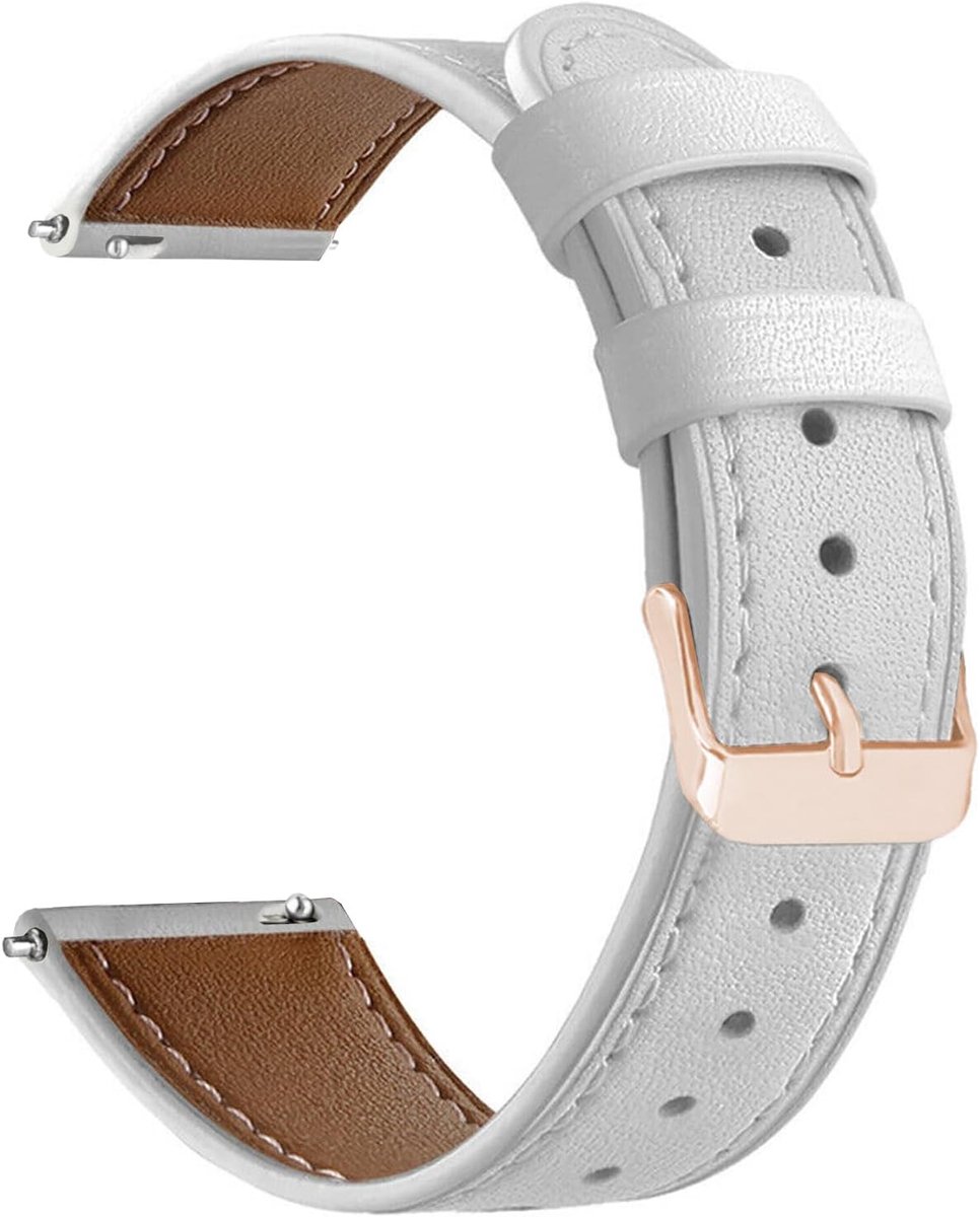 Women's Watch Strap Elegant Leather Bracelet Buckle Rose Gold Black Silver Quick Release Replacement Bracelet 18 mm 20 - ShopVlot
