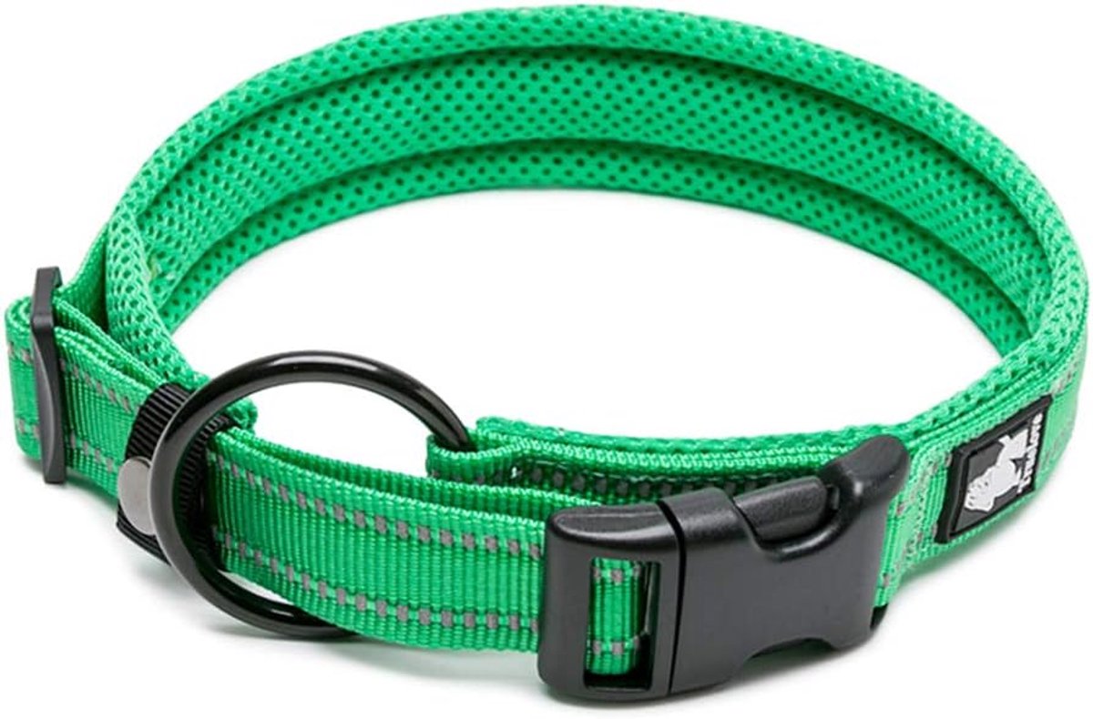 WINHYEPET Dog Collar Reflective Sandwich lining NylonWebbing Comfortable and Safe Adjustable Buckle conveniently used - ShopVlot